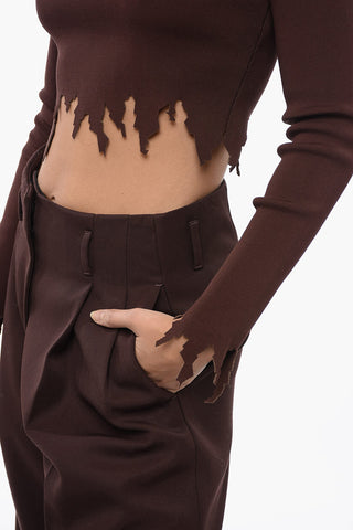 Top a Coste con Dettaglio Laser-Cut