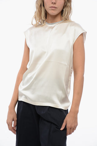 Silk Blouse with Shimmer Detail