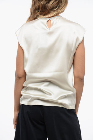Silk Blouse with Shimmer Detail