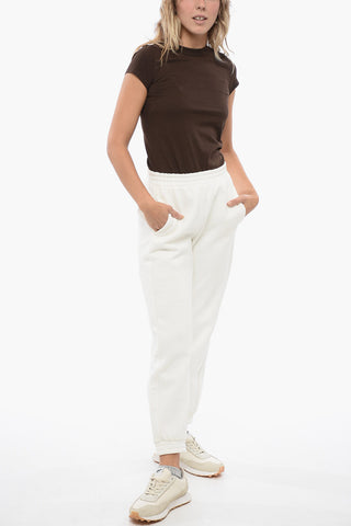 LEISURE Cotton Blend FAUNO Cuffed Sweatpants