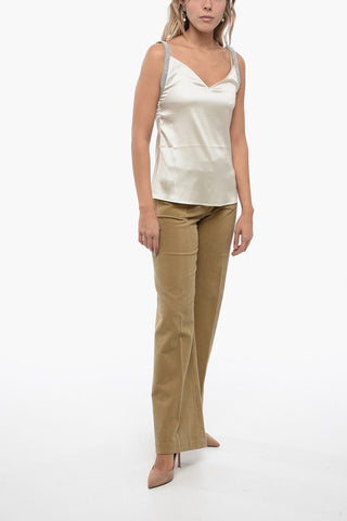 Silk Lingerie Top with Shimmer Detail