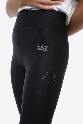 EA7 Recycled Polyester Leggings with Contrasting Bands