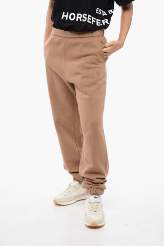 Brushed-Cotton Joggers with Cuffs