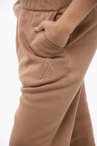 Brushed-Cotton Joggers with Cuffs