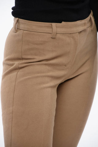 Pantaloni Effetto Velluto con Straight Fit