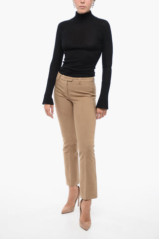 Pantaloni Effetto Velluto con Straight Fit