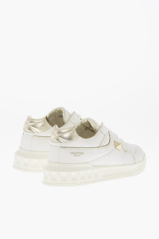 GARAVANI Sneakers Basse in Pelle Trapuntata con Dettagli Dorati