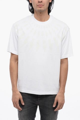 Dropped-Shoulder T-Shirt FAIRISLE THUNDERBOLT aus Baumwolle