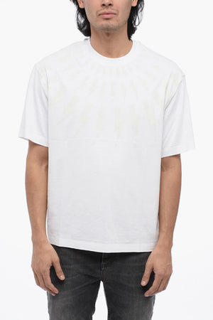 Dropped-Shoulder T-Shirt FAIRISLE THUNDERBOLT aus Baumwolle