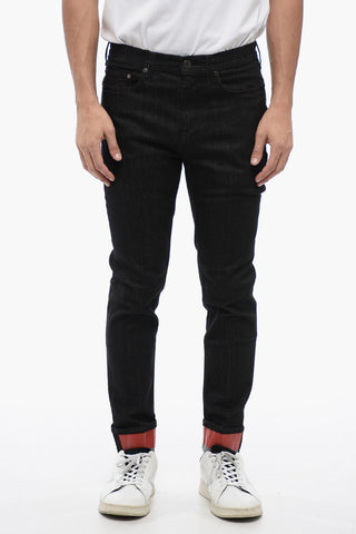 Super Skinny Fit Denims with Coated Cotton Cuffs 15cm