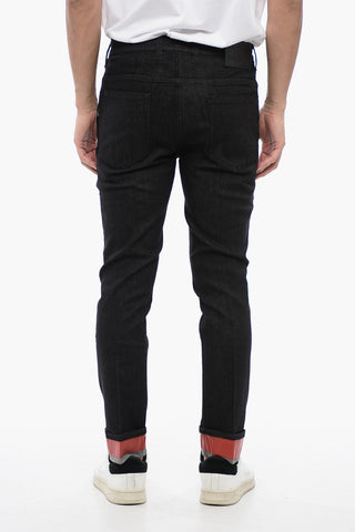 Super Skinny Fit Denims with Coated Cotton Cuffs 15cm