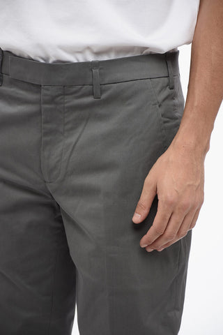 Cotton Blend Slim Fit Chinos Pants