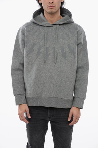 Cotton Neoprene FAIRISLE THUNDERBOLT Hoodie