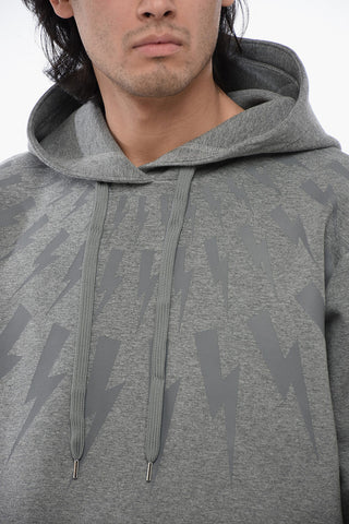 Cotton Neoprene FAIRISLE THUNDERBOLT Hoodie