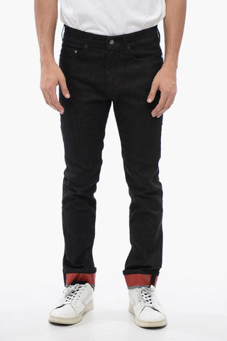 Skinny Fit Denims with Coated Cotton Cuffs 15cm