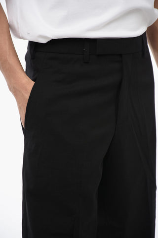 Wool-Blend Low-Rise Pants PRIEST COLLAR
