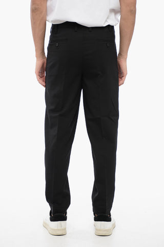 Wool-Blend Low-Rise Pants PRIEST COLLAR