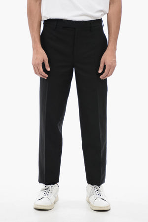 Slim-Fit-Hose aus Leinenmischung mit Gürtelschlaufen