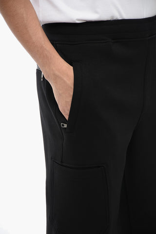 Cargo-Jogginghose aus Baumwollmischung mit Bündchen