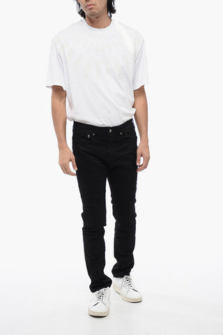 Skinny Fit Stretch Biker Denims 14cm