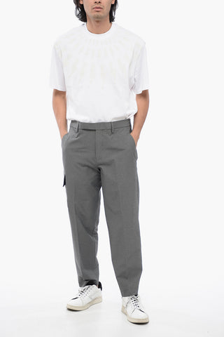 Pantaloni Cargo NATE in Misto Viscosa con Passanti