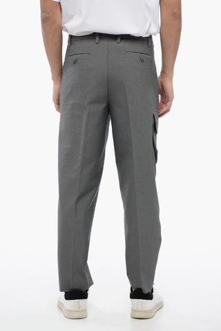 Pantaloni Cargo NATE in Misto Viscosa con Passanti
