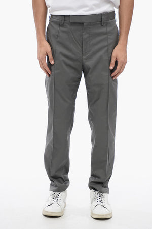 Cotton-Blend Low-Rise Chino Pants CLEAN