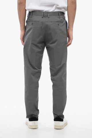 Chinohose mit niedriger Taille CLEAN aus Baumwollmischung