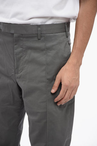 Chinohose mit niedriger Taille CLEAN aus Baumwollmischung