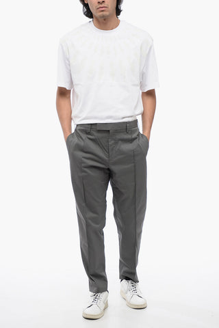 Chinohose mit niedriger Taille CLEAN aus Baumwollmischung