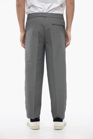 Stretch Fabric Pants LOUIS With Elastic Waist