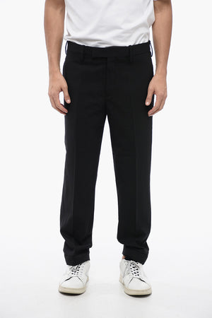 Pantaloni in Misto Lana METAL HEM con Vita Regolare