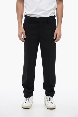 Wool-Blend Trousers METAL HEM with Regular Waist