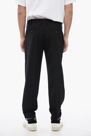 Wool-Blend Trousers METAL HEM with Regular Waist