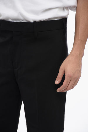 Pantaloni in Misto Lana METAL HEM con Vita Regolare