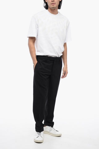 Wool-Blend Trousers METAL HEM with Regular Waist