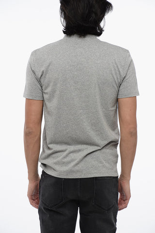 T-Shirt Girocollo DOUBLE BOLT in Cotone con Ricamo