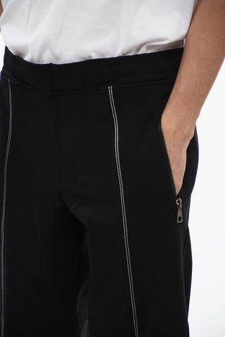 Tapered-Fit-Jogginghose aus Viskosemischung mit Tape-Detail