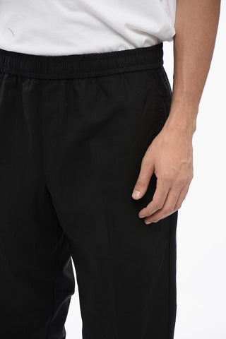 Linen-Blend Trousers REM with Elastic Waist