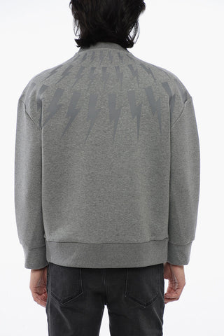 Felpa Easy Fit FAIRISLE THUNDERBOLT in Neoprene di Cotone