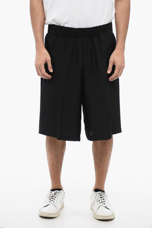 Shorts JORDAN in Misto Viscosa con Elastico in Vita