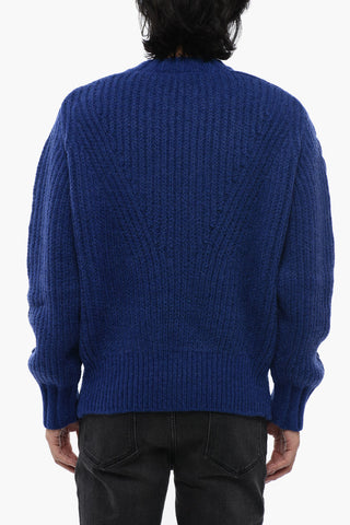 Crew Neck MODERNIST Cable Knit Wool Blend Pullover
