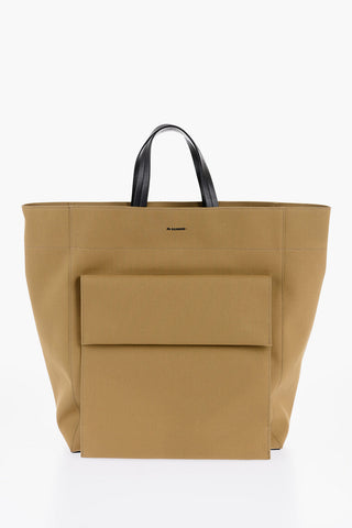 Borsa Shopping in Tela con Tasca Esterna