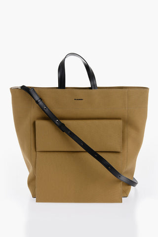Borsa Shopping in Tela con Tasca Esterna