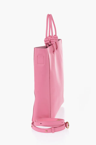 Borsa a Mano in Pelle con Tracolla Rimovibile