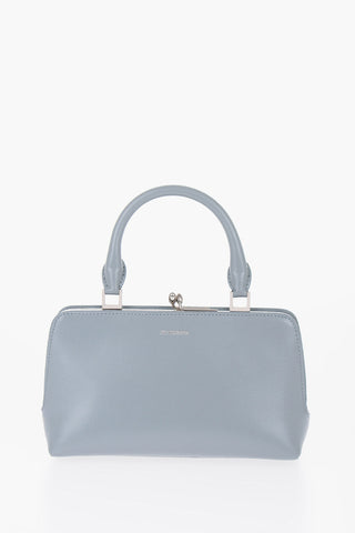 Leather GOJI Handbag with Clip Clap Closure