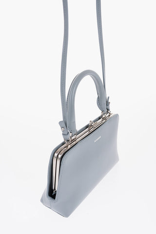 Leather GOJI Handbag with Clip Clap Closure