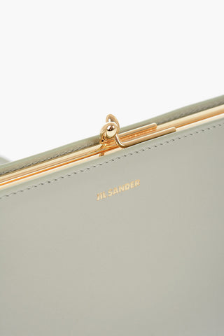 Borsa a Mano in Pelle con Chiusura a Scatto