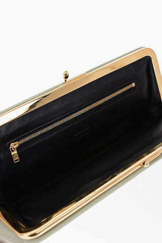 Borsa a Mano in Pelle con Chiusura a Scatto