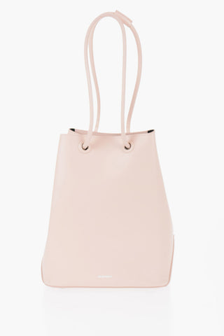 Leather Shopping Bag with Adjustable Handles